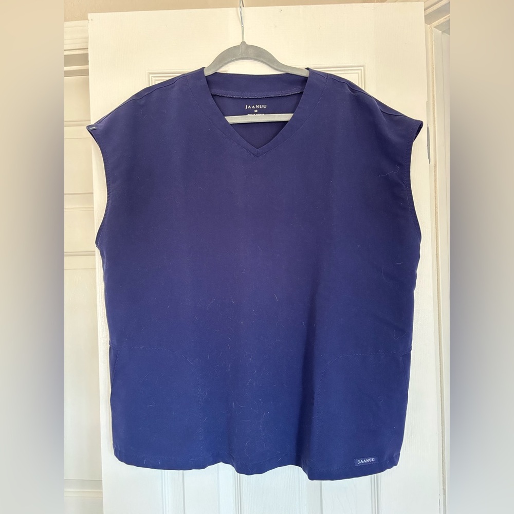 Jaanuu Navy V-Neck Scrub Top